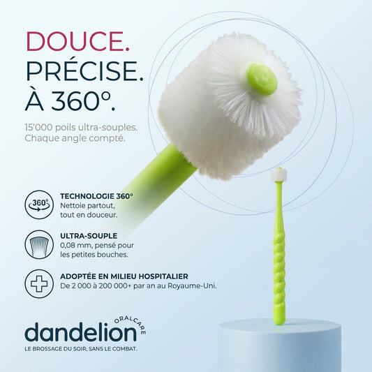 Brosse à dents 360° Dandelion pour adulte — visuel principal